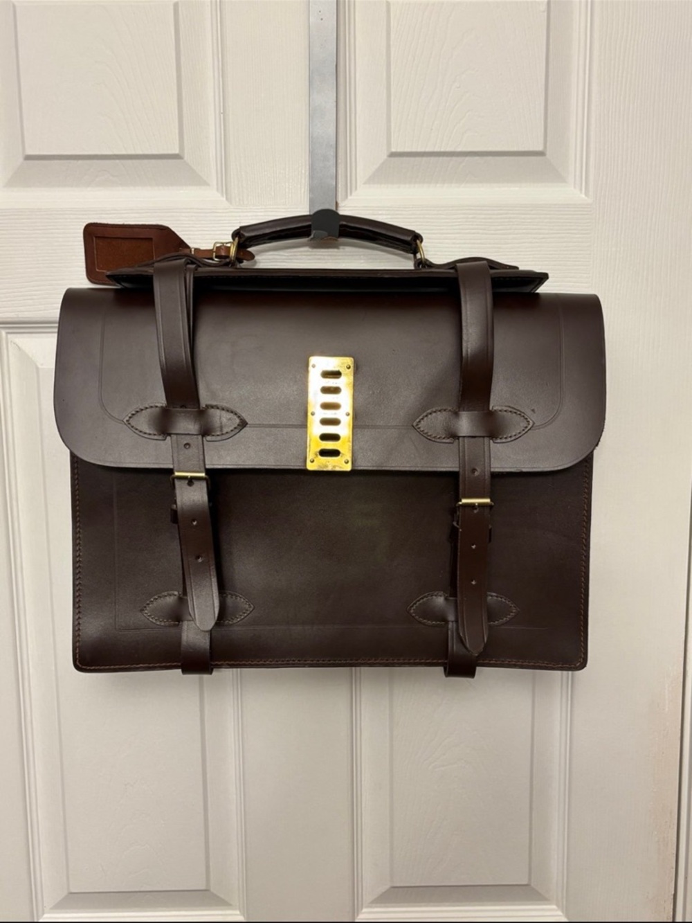 Vintage G.I. US Military Briefcase Leather Specialty